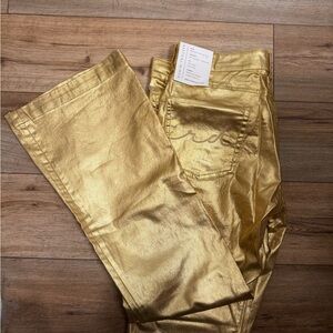 Ranch Dressn Gold Metallic Trouser